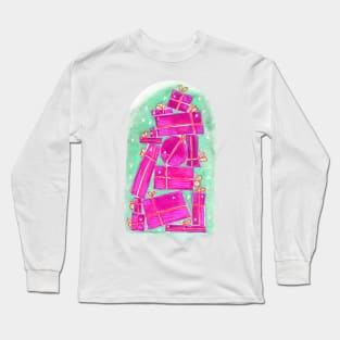 stack of pink gifts Long Sleeve T-Shirt